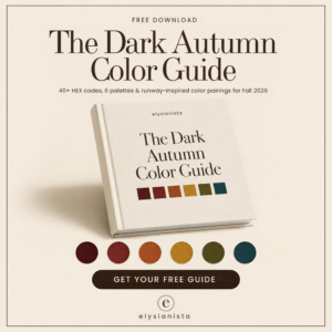 The Dark Autumn Color Guide (Fall/winter 2026) | Digital PDF